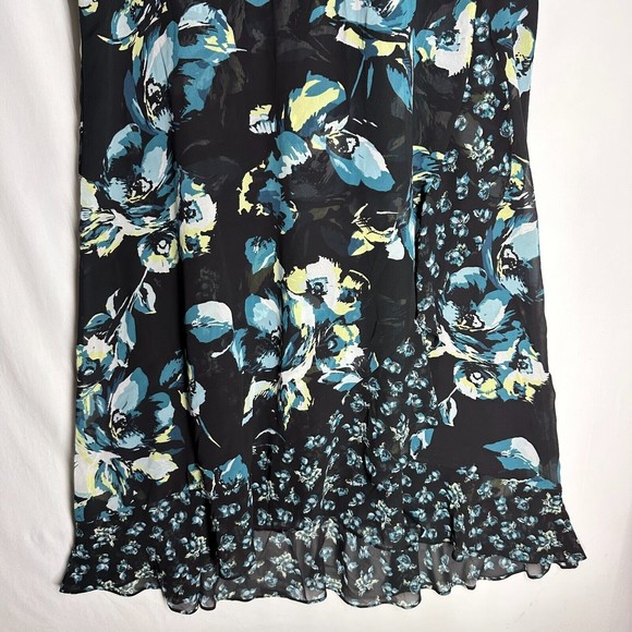 Catherines Wrap Style Floral Print Summer Dress Fully Lined Size 22W - Picture 4 of 7